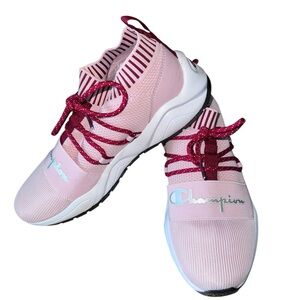 Champion Women's Pink and Red Sneakers